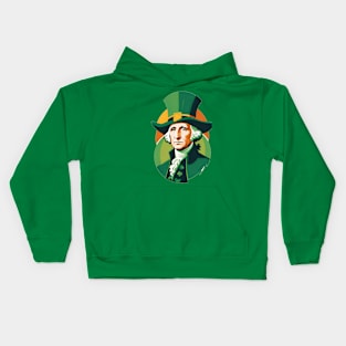 St. Patrick's Day George Washington Kids Hoodie